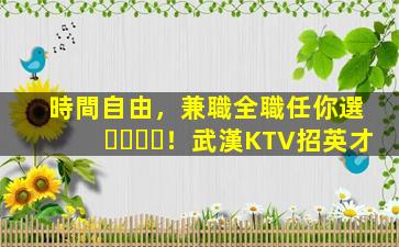 時間自由，兼職全職任你選！武漢KTV招英才